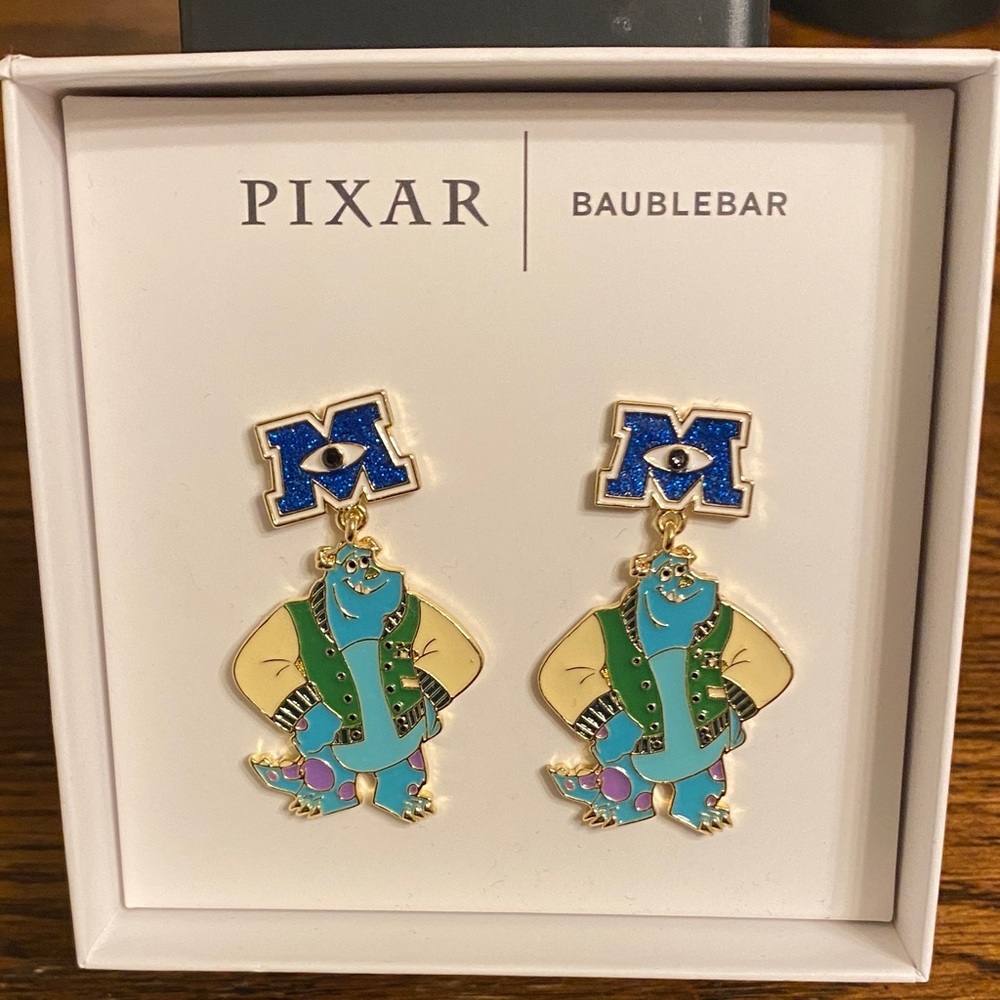 BaubleBar Disney Pixar Sully Monsters U Earrings